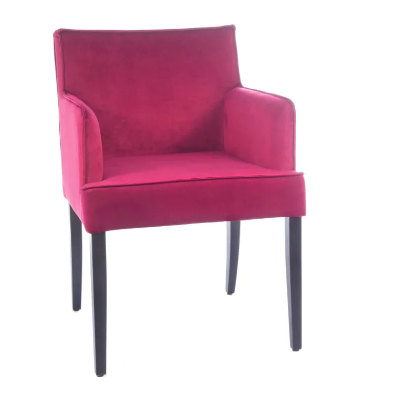 Sessio Diem Fauteuil contemporain rembourré en tissu et pieds en bois> Chaise De Salle à Manger|Chaise Salon