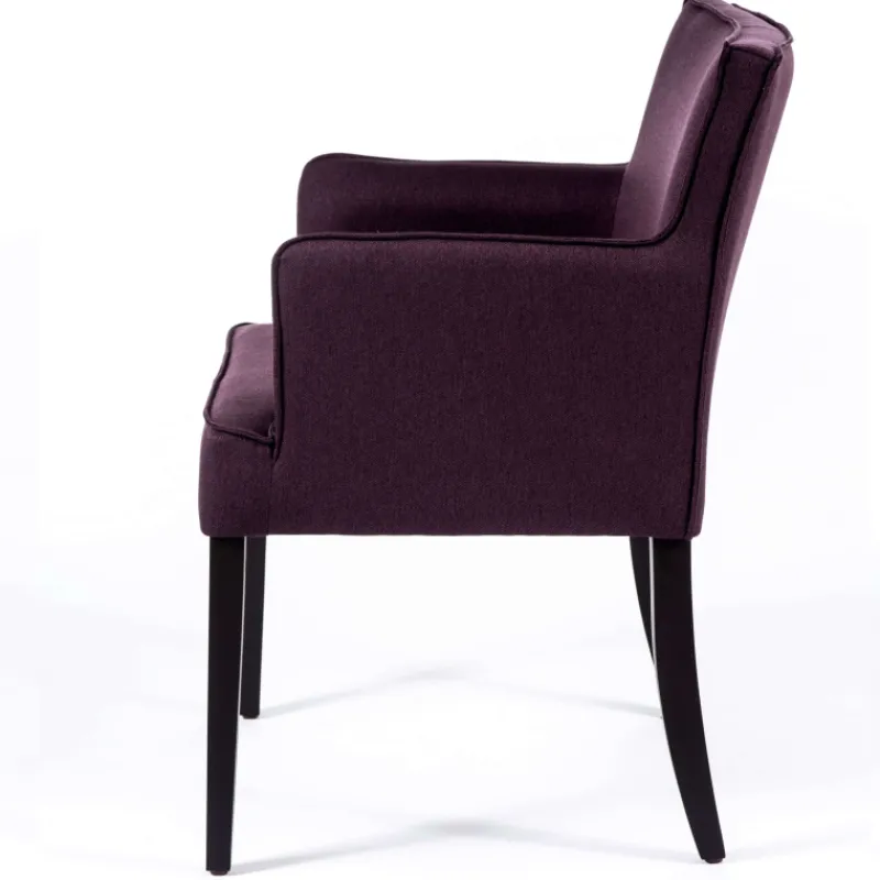 Sessio Diem Fauteuil contemporain rembourré en tissu et pieds en bois> Chaise De Salle à Manger|Chaise Salon