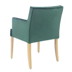 Sessio Diem Fauteuil contemporain rembourré en tissu et pieds en bois><noscript><img width=
