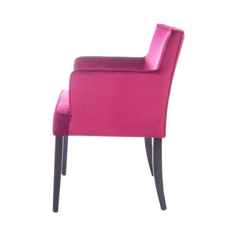 Sessio Diem Fauteuil contemporain rembourré en tissu et pieds en bois> Chaise De Salle à Manger|Chaise Salon