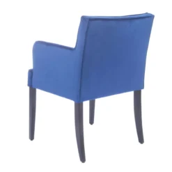Sessio Diem Fauteuil contemporain rembourré en tissu et pieds en bois><noscript><img width=