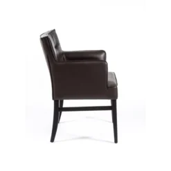 Sessio Diem 4 Fauteuil matelassé en synthétique et bois><noscript><img width=