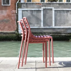 Doga bistrot Chaise de jardin design empilable sans accoudoirs de fabrication italienne><noscript><img width=