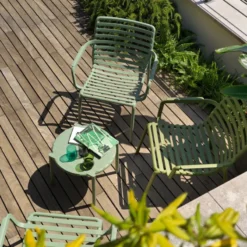 Doga Table basse de jardin ronde empilable fabriquée en Italie><noscript><img width=