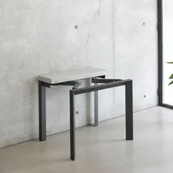 Altacom Domino Console extensible en mélaminé et pieds en métal> Table Pour Petit Espace