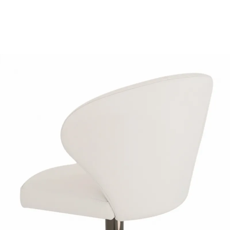 Peressini Doris P Tabouret pivotant et réglable en hauteur en synthétique et métal chromé> Tabouret Snack (assise +/- 65 Cm)|Tabouret De Bar (assise +/- 80 Cm)