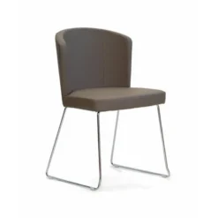 Peressini Doris S Chaise de séjour en synthétique et métal> Chaise De Cuisine|Chaise De Salle à Manger