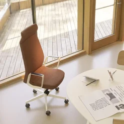 Sokoa Eden 02 Fauteuil de direction en tissu avec têtière made in France> Chaise De Bureau|Fauteuil De Bureau
