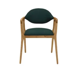 Dasras Eden Fauteuil design en bois massif et tissu> Chaise De Salle à Manger|Chaise Salon