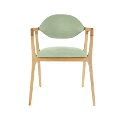 Dasras Eden Fauteuil design en bois massif et tissu><noscript><img width=
