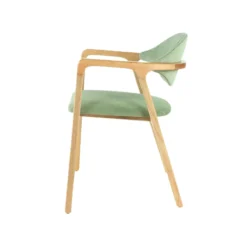 Dasras Eden Fauteuil design en bois massif et tissu><noscript><img width=