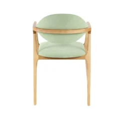 Dasras Eden Fauteuil design en bois massif et tissu><noscript><img width=
