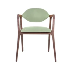 Dasras Eden Fauteuil design en bois massif et tissu><noscript><img width=