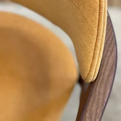 Dasras Eden Fauteuil design en bois massif et tissu><noscript><img width=