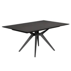 Cancio Eiffel Central Table moderne en céramique avec pied central et allonge> Table De Salle à Manger