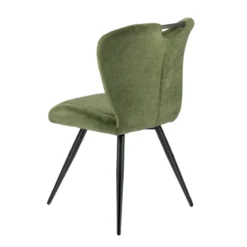 EliseChaise rembourrée pivotante en tissu avec poignée><noscript><img width=