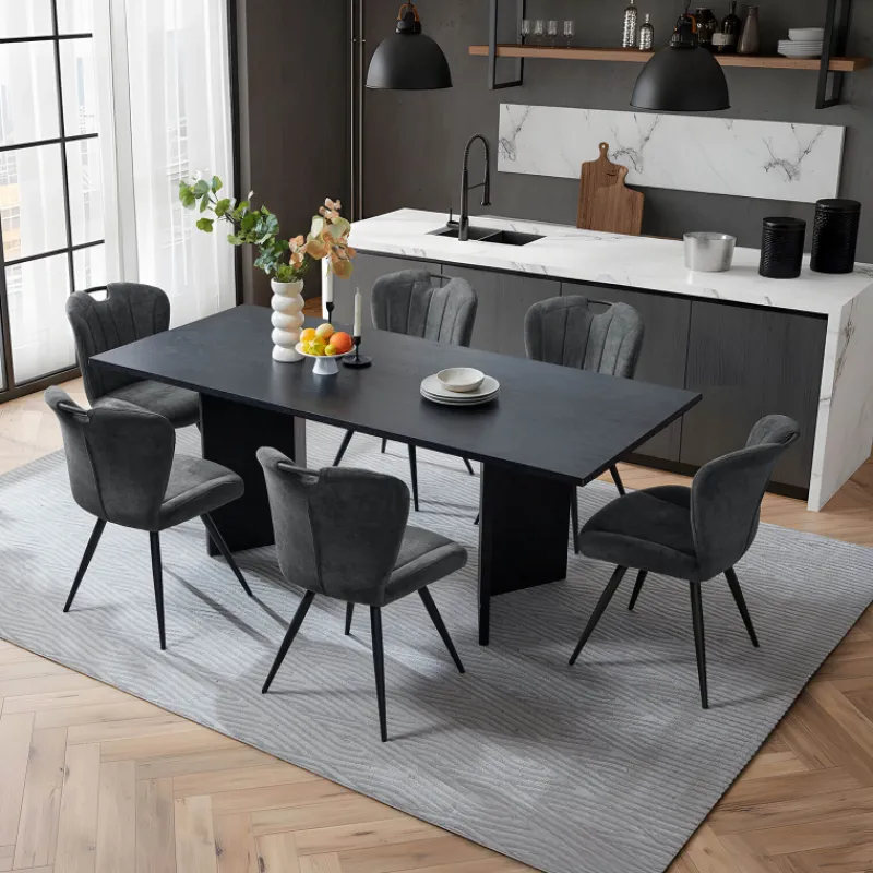 EliseChaise rembourrée pivotante en tissu avec poignée> Chaise De Salle à Manger