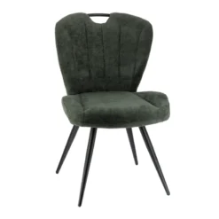 EliseChaise rembourrée pivotante en tissu avec poignée><noscript><img width=
