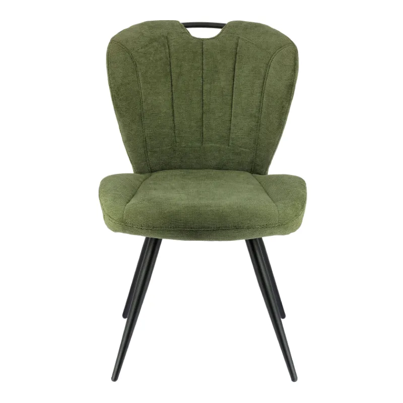 EliseChaise rembourrée pivotante en tissu avec poignée> Chaise De Salle à Manger