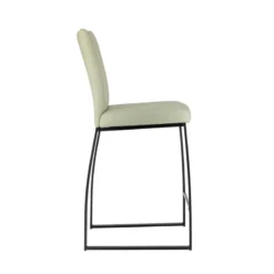 Perfecta Elite Tabouret snack rembourré en simili et métal><noscript><img width=