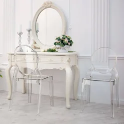Elizabeth Chaise médaillon transparente en polycarbonate><noscript><img width=