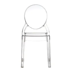 Elizabeth Chaise médaillon transparente en polycarbonate><noscript><img width=