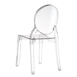 Elizabeth Chaise médaillon transparente en polycarbonate><noscript><img width=