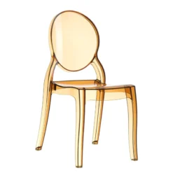 Elizabeth Chaise médaillon transparente en polycarbonate><noscript><img width=