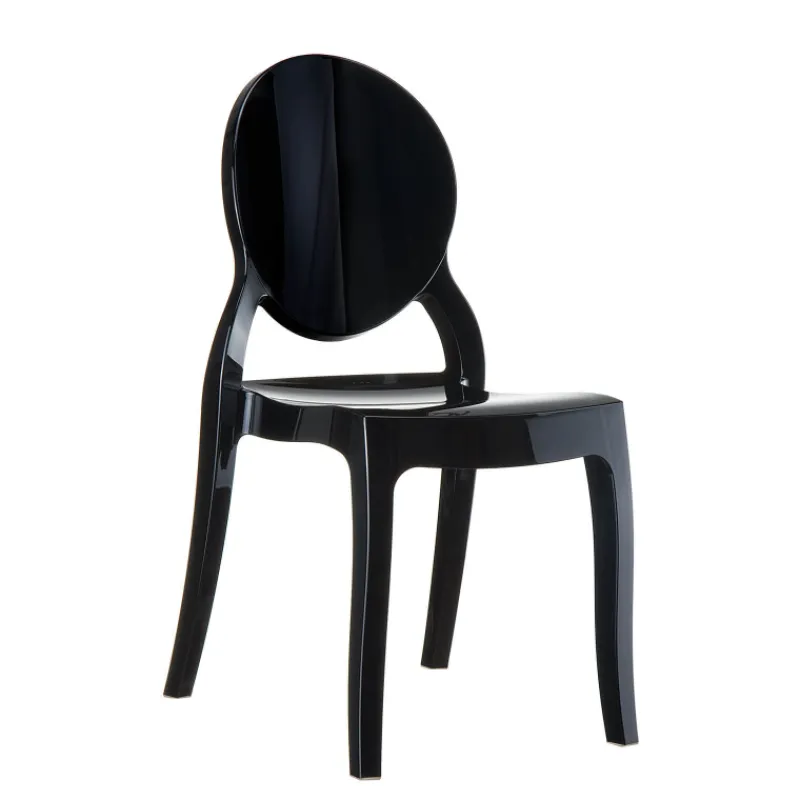 Elizabeth Chaise moderne médaillon en polycarbonate opaque> Chaise De Salle à Manger|Chaise Salon