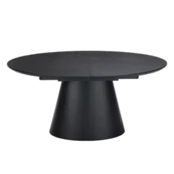 EllaTable design ovale extensible avec pied central><noscript><img width=
