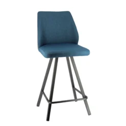Europea Emma Tabouret snack pivotant bicolore avec pieds en métal><noscript><img width=