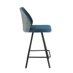 Europea Emma Tabouret snack pivotant bicolore avec pieds en métal><noscript><img width=