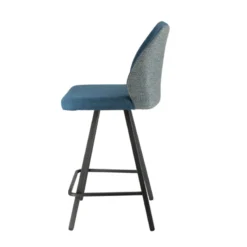 Europea Emma Tabouret snack pivotant bicolore avec pieds en métal><noscript><img width=
