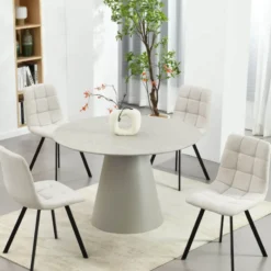 EmmyTable design ronde avec pied central> Table De Salle à Manger