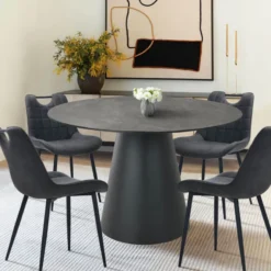 EmmyTable design ronde avec pied central> Table De Salle à Manger