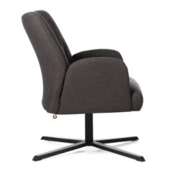 Mobitec Enora ® Fauteuil cocooning pivotant en tissu et métal><noscript><img width=