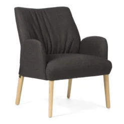 Mobitec Enora ® Fauteuil cocooning en tissu et pieds en bois> Chaise De Salle à Manger|Chaise Salon