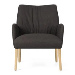 Mobitec Enora ® Fauteuil cocooning en tissu et pieds en bois> Chaise De Salle à Manger|Chaise Salon