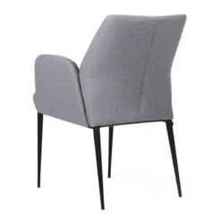Mobitec Enora ® Fauteuil cocooning en tissu et pieds en métal> Chaise De Salle à Manger|Fauteuil De Salon