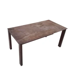 Pure design Evento Table rectangulaire extensible avec plateau en dekton et pieds en métal><noscript><img width=