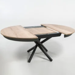 Altacom Fahrenheit Table ronde extensible design en mélaminé et pied mikado><noscript><img width=
