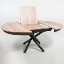 Altacom Fahrenheit Table ronde extensible design en mélaminé et pied mikado><noscript><img width=