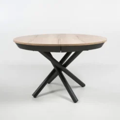 Altacom Fahrenheit Table ronde extensible design en mélaminé et pied mikado><noscript><img width=