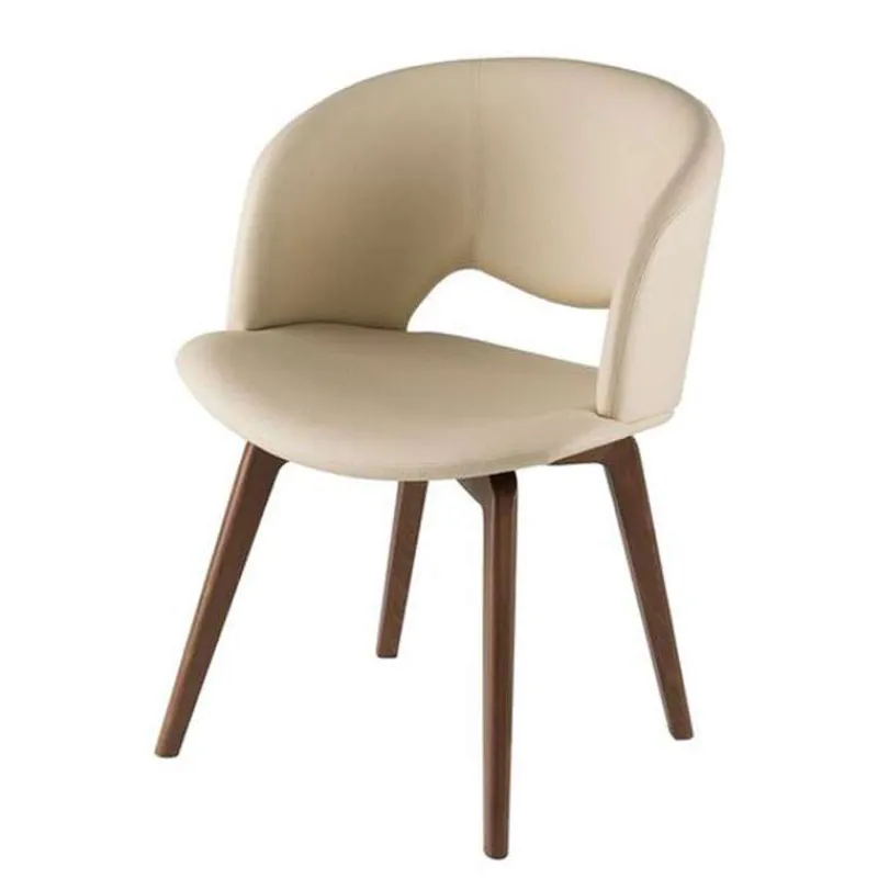 Peressini Fashion Fauteuil moderne en synthétique et bois> Chaise De Cuisine|Chaise De Salle à Manger
