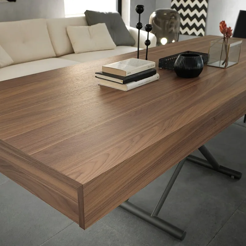 Altacom Febo AT046 Table italienne relevable en bois avec allonges> Table Pour Petit Espace|Table De Salon