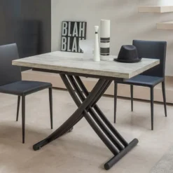 Altacom Fenice AT050 Table italienne relevable et rabattable en mélaminé> Table De Salon|Table Pour Petit Espace