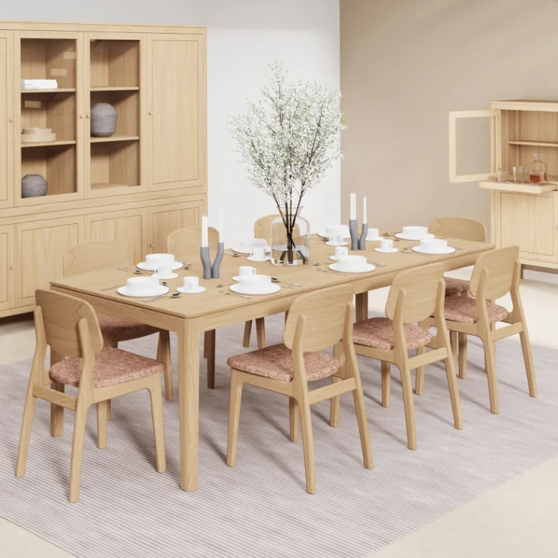 Theuns Fiera Table à manger extensible rectangulaire en bois> Table De Salle à Manger
