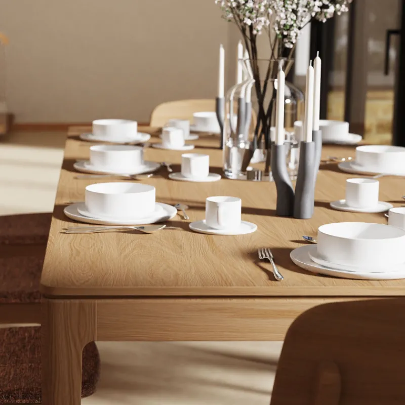 Theuns Fiera Table à manger rectangulaire en bois> Table De Salle à Manger