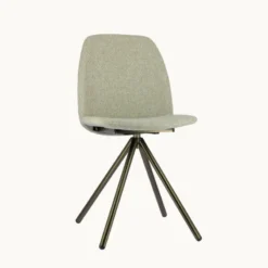 Perfecta Figaro 2 Chaise moderne pivotante en tissu et pieds métal><noscript><img width=