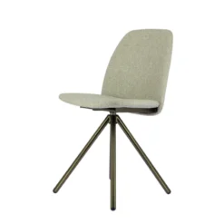 Perfecta Figaro 2 Chaise moderne pivotante en tissu et pieds métal><noscript><img width=